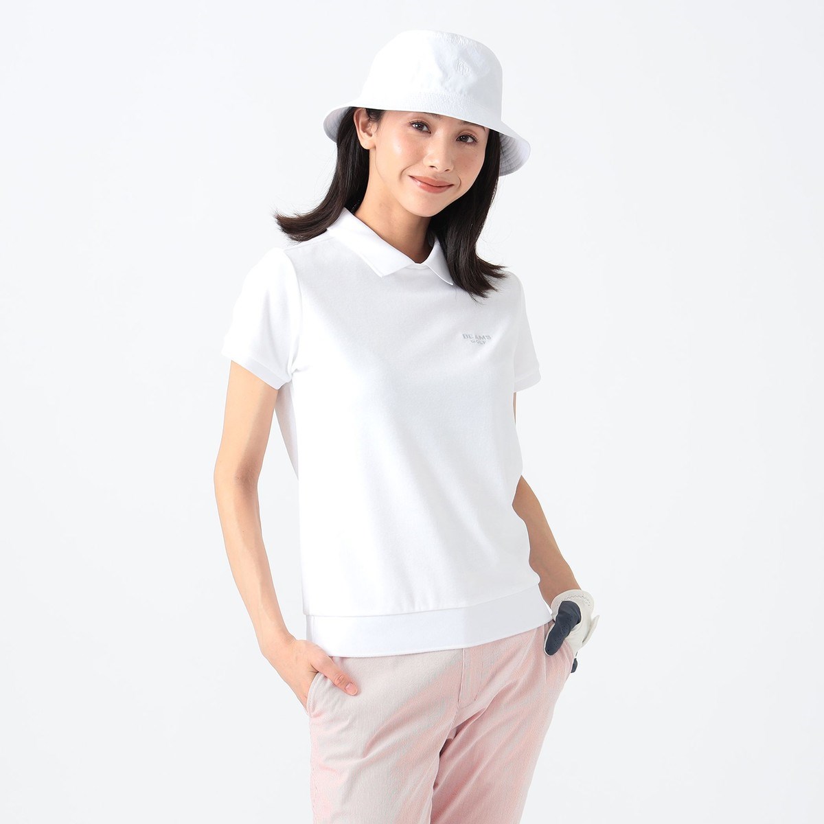 [l܂] r[XSt BEAMS GOLF PURPLE LABEL PURPLE LABEL }CNpC ݕt vI[o[ zCg 01 fB[X
