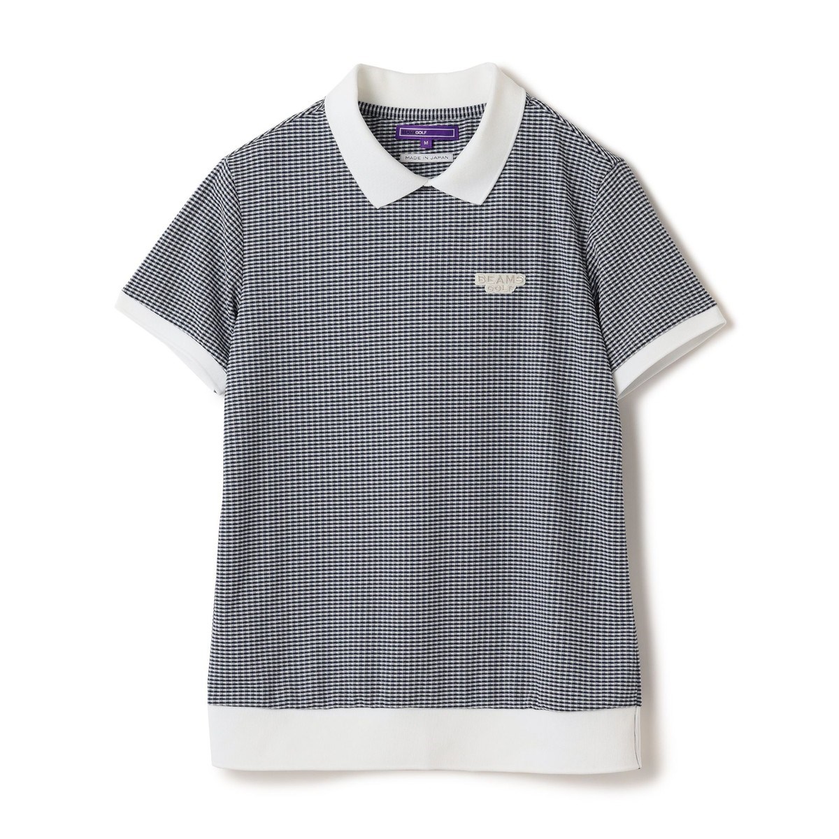 [l܂] r[XSt BEAMS GOLF PURPLE LABEL PURPLE LABEL ݕt MK`FbN vI[o[ lCr[ 79 fB[X