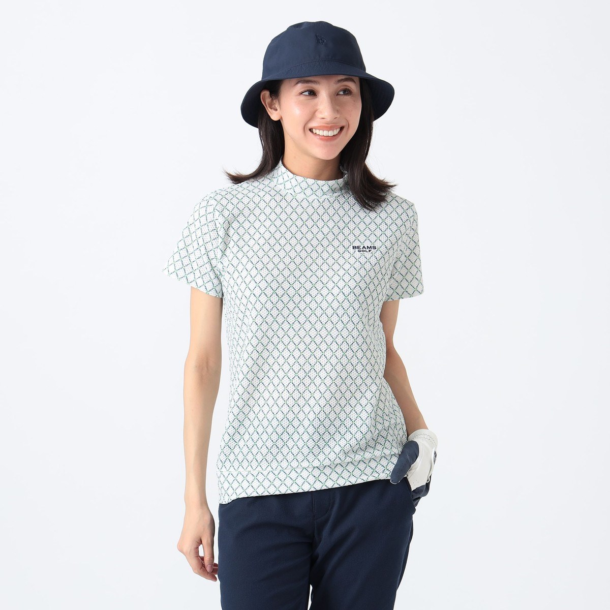 [l܂] r[XSt BEAMS GOLF PURPLE LABEL PURPLE LABEL ~jA[KC Xgb` bNlbN Vc zCg 01 fB[X