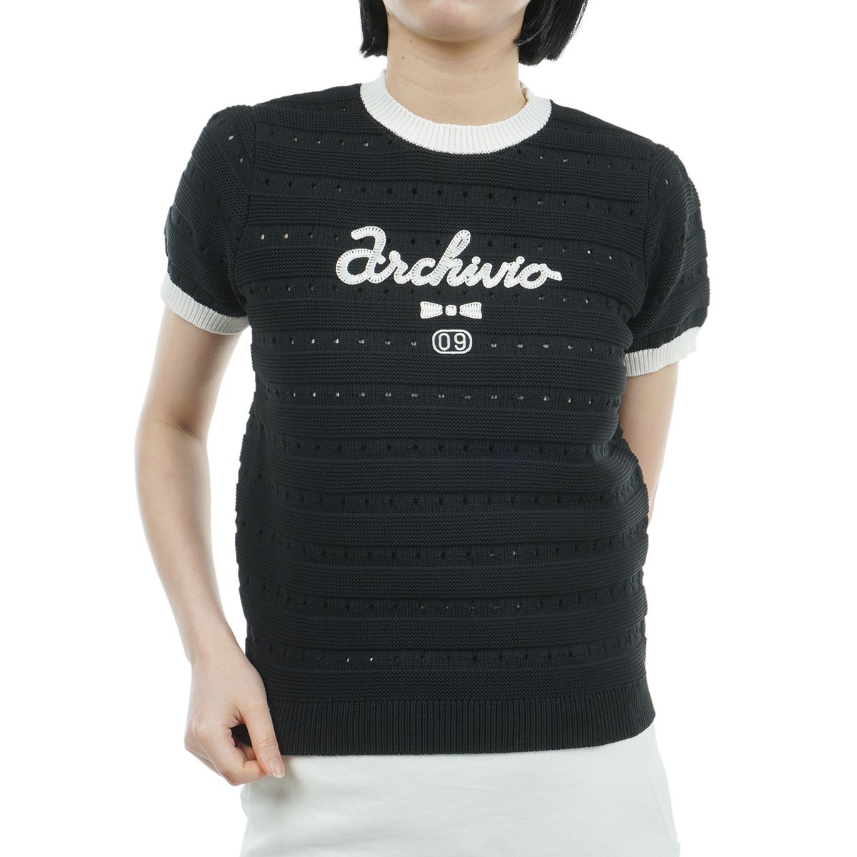 【美品】 アルチビオ archivio レディース ニット セーター 36 サイズ：38 ARCHIVIO アルチビオ カシミヤ Vネックニット