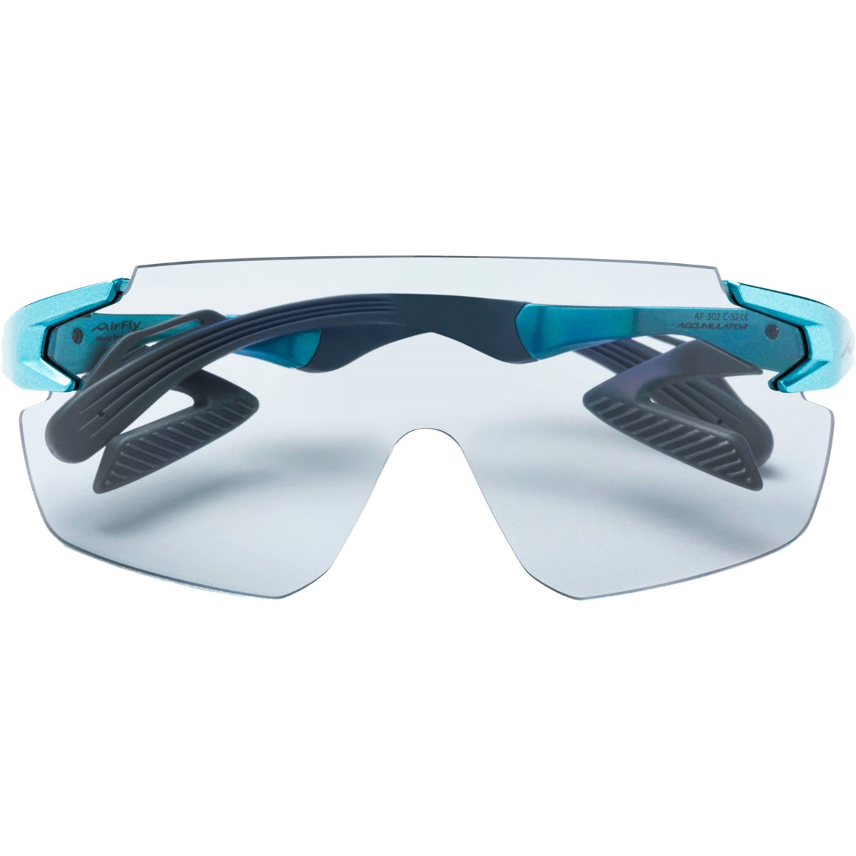 エアフライ AirFly ノーズパットレス 偏光レンズ スポーツサングラス エメラルドグリーン(偏光レンズ:グレー) レディース