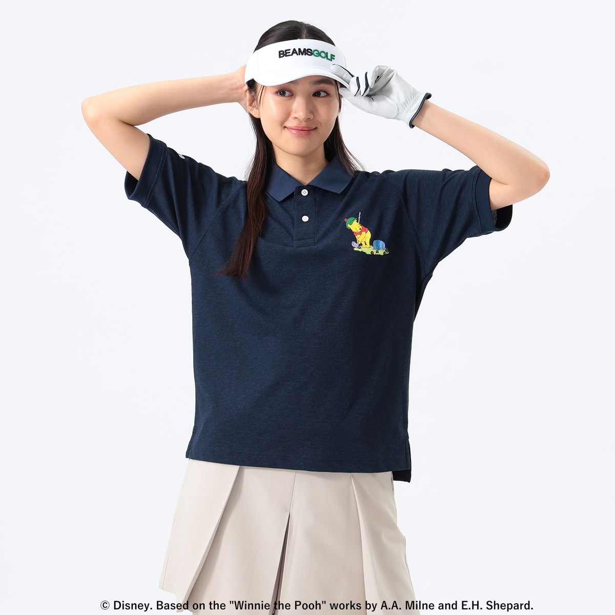 [l܂] r[XSt BEAMS GOLF ORANGE LABEL ʒ Champion Disney Winnie-the-Pooh |Vc lCr[ 79 fB[X