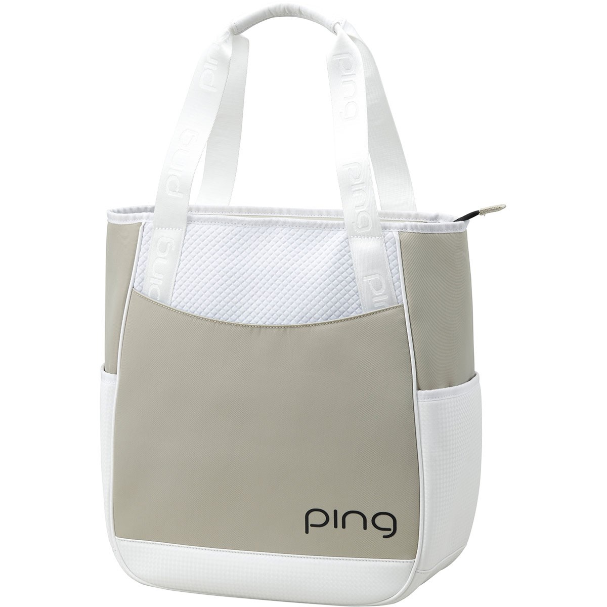 未使用品 タグ付き PING ゴルフトートバッグ 大容量 ホワイト PING ピンゴルフ マットPU トート ポイント10倍 : カスカワ