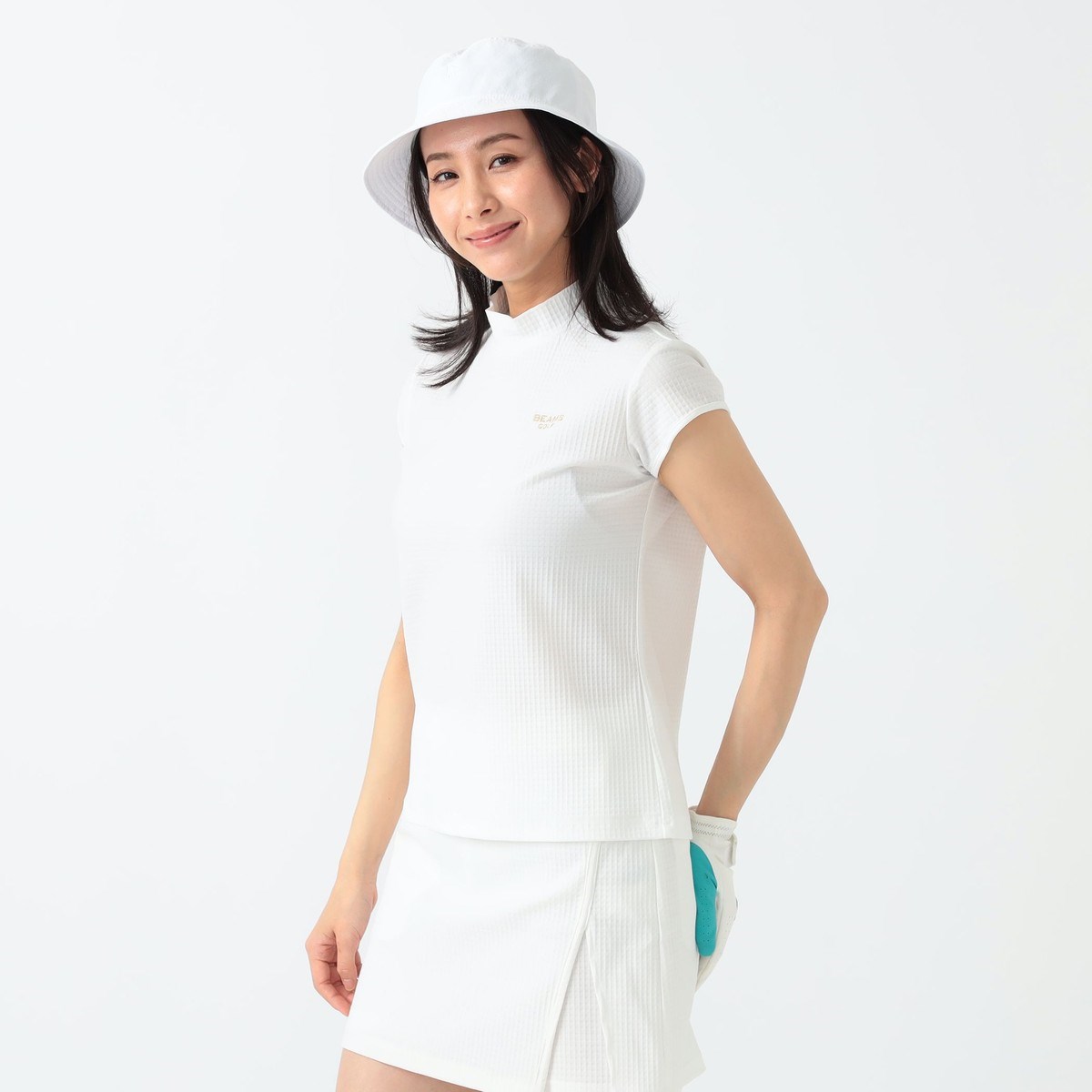 [l܂] r[XSt BEAMS GOLF PURPLE LABEL PURPLE LABEL t`X[u bNlbNVc zCg 01 fB[X