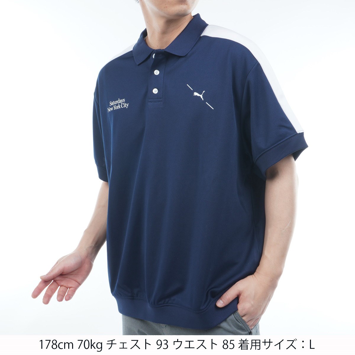 SATURDAYS NYC ネイビー ポロシャツ SATURDAYS NYC ネイビー ポロシャツ
