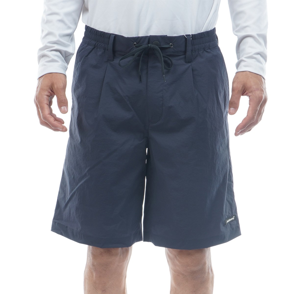 【新品タグ付】ジャックバニー　メンズ　ショートパンツ　LL 薄手　ネイビー 5新品 6 XLサイズ ジャックバニー ナイロンゴルフ ショート