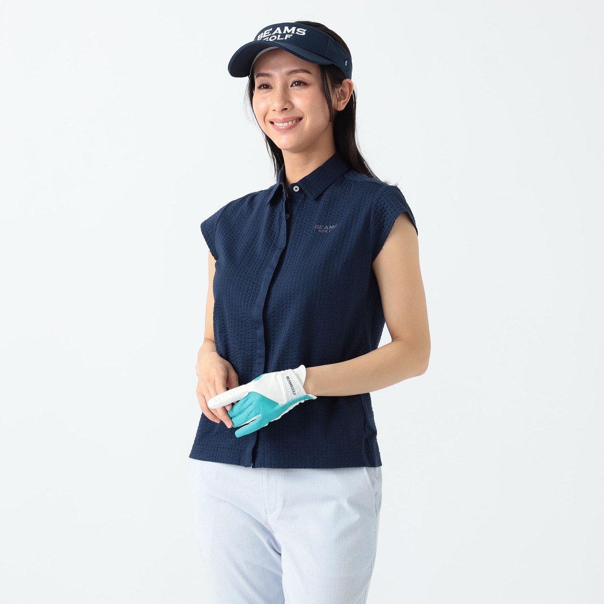 [l܂] r[XSt BEAMS GOLF PURPLE LABEL PURPLE LABEL TbJ[ XgCv Vc lCr[ 79 fB[X