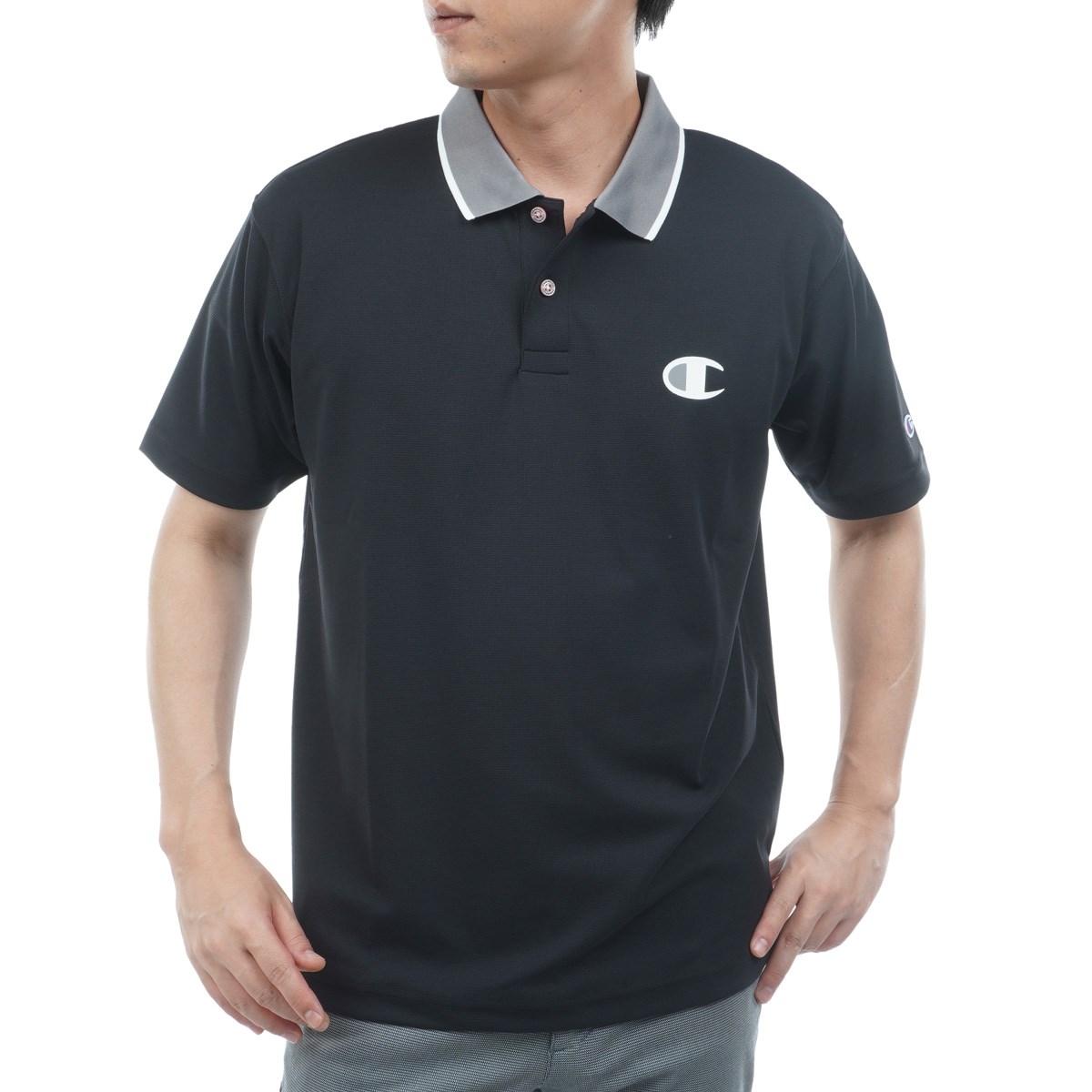 Champion ゴルフ 長袖ポロシャツ XL グレー ポロシャツ - Men's - Sports