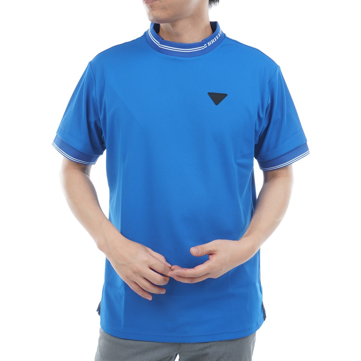 ブリーフィング BRIEFING 水色 Tシャツ 口コミ・評価｜ツアー ストレッチ ハイネック半袖シャツ（半袖