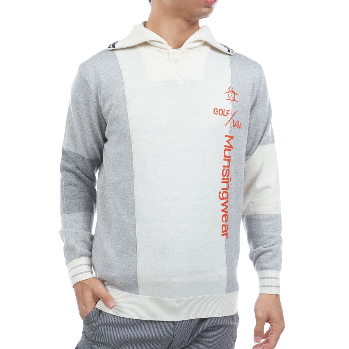 [2025NH~f] }VOEFA Munsingwear 2WAY hntN[lbNZ[^[ zCg 00 Y