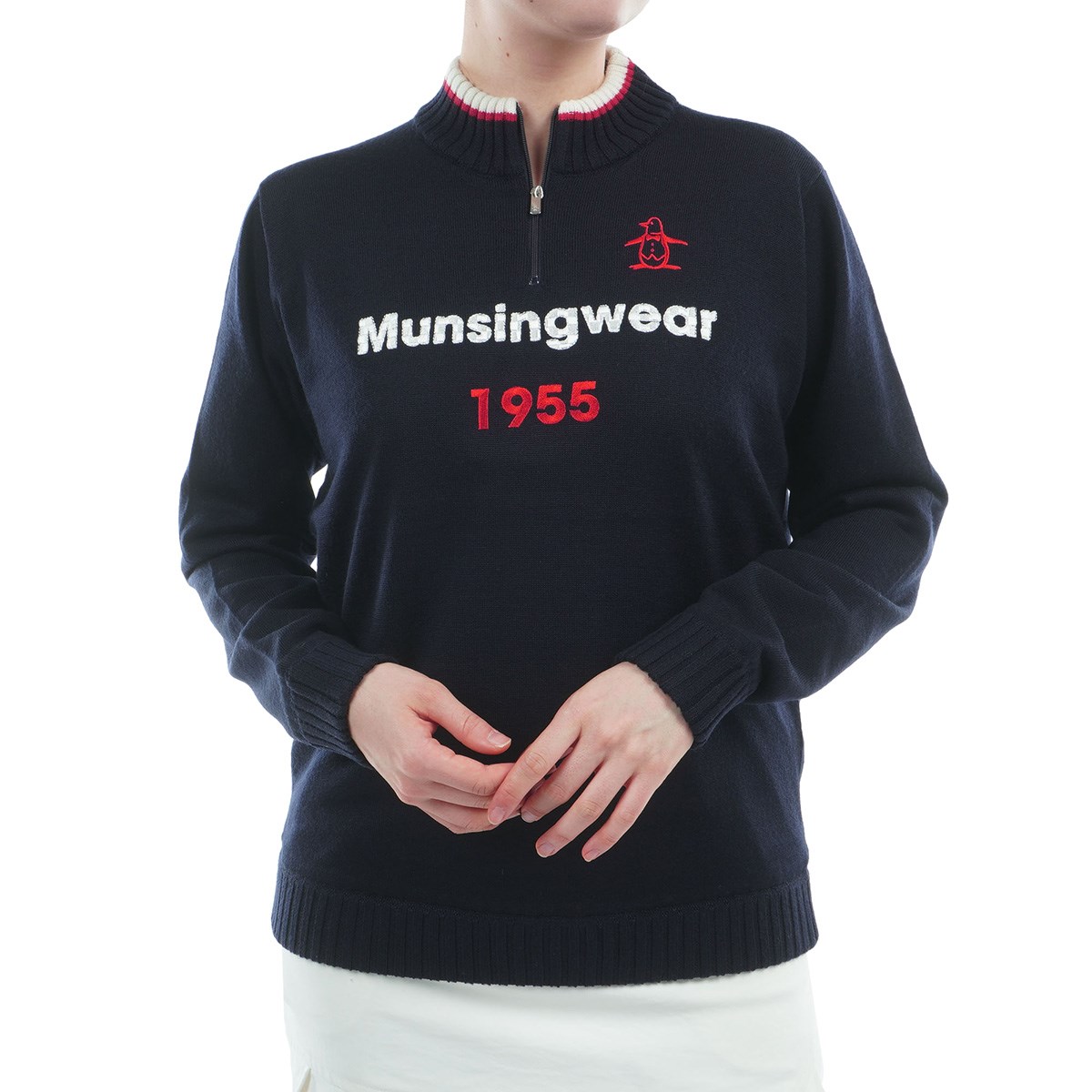 [2025NH~f] }VOEFA Munsingwear Xgb` thn[tWbvZ[^[ lCr[ 00 fB[X