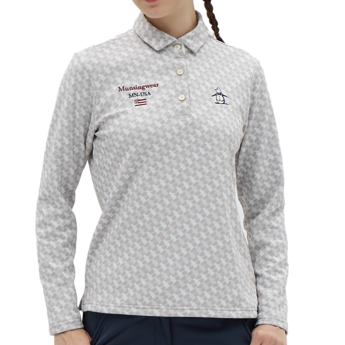 [2025NH~f] }VOEFA Munsingwear Xgb` HEAT NAVI vge[[J[|Vc O[ 00 fB[X