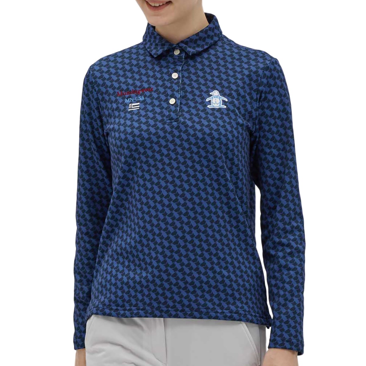 [2025NH~f] }VOEFA Munsingwear Xgb` HEAT NAVI vge[[J[|Vc lCr[ 00 fB[X