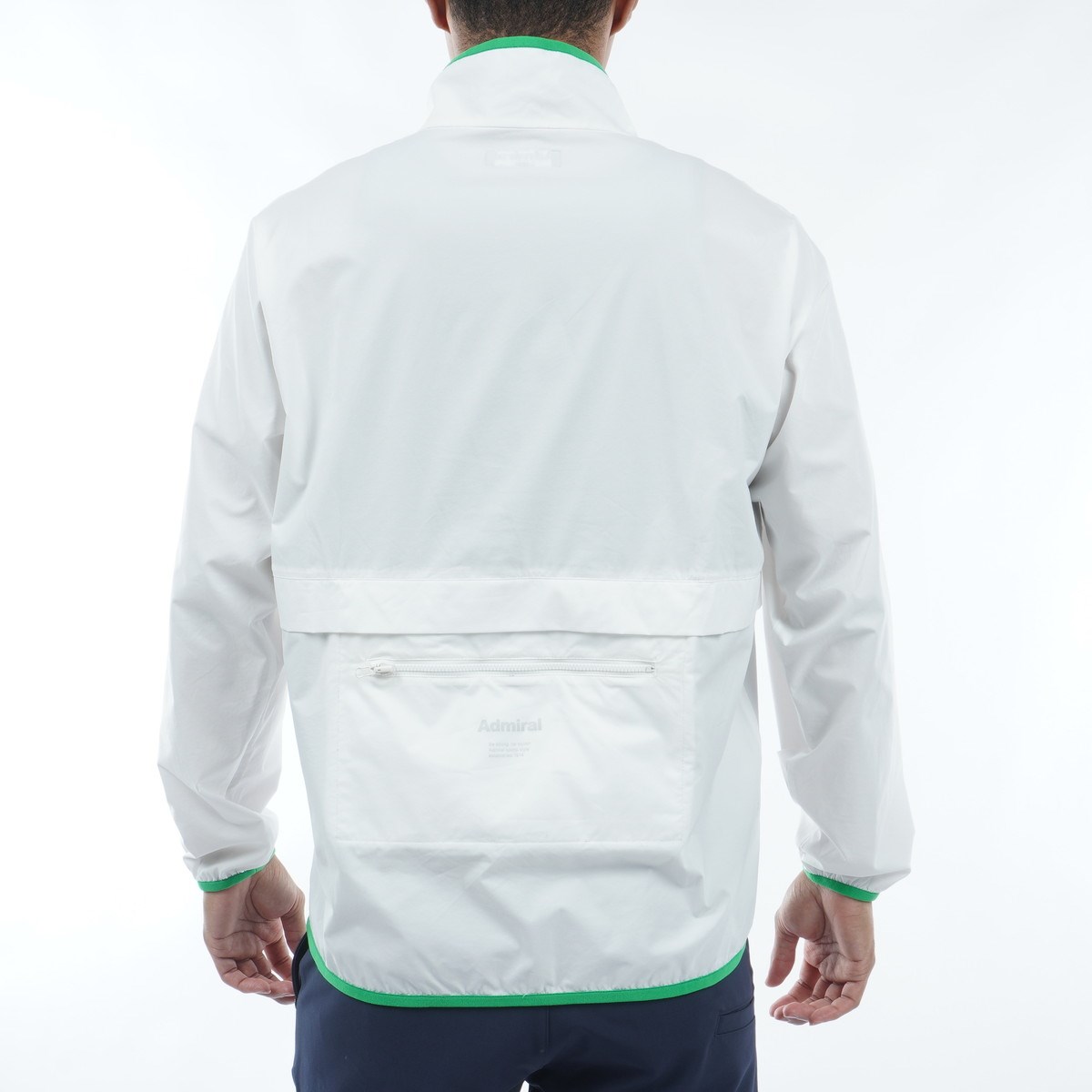 Admiral フード付きホワイトジャケット セール・アウトレット】ストレッチ ウインドジャケット(アウター