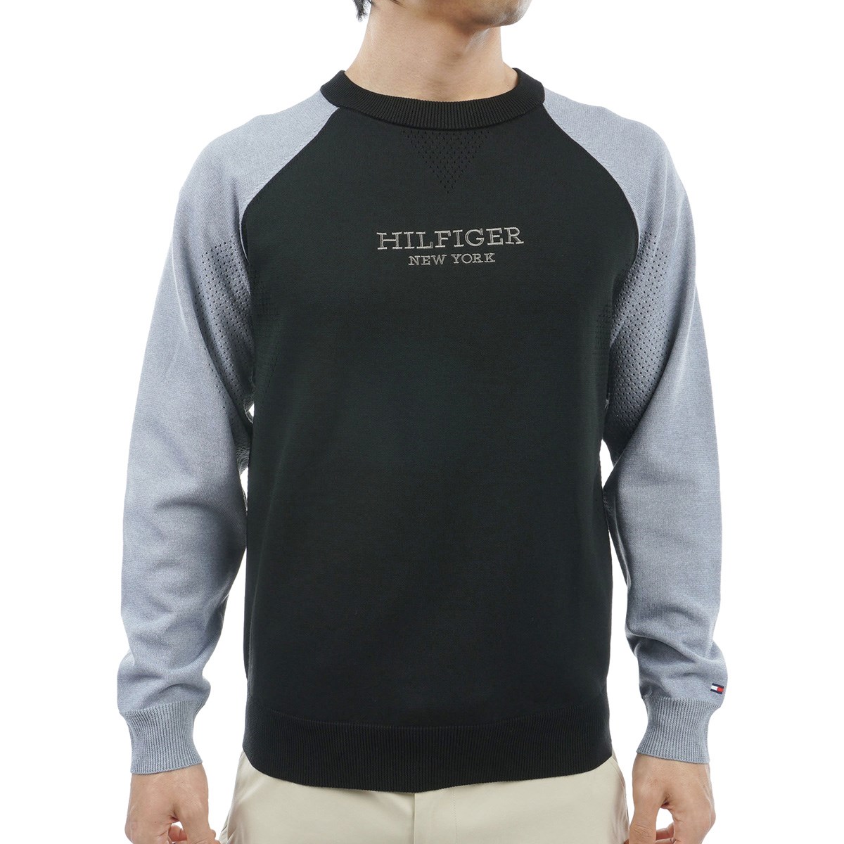 [40OFF ݌Ɍ̂i] g~[ qtBK[ St TOMMY HILFIGER GOLF Xgb` tgS N[lbNZ[^[ ubN Y
