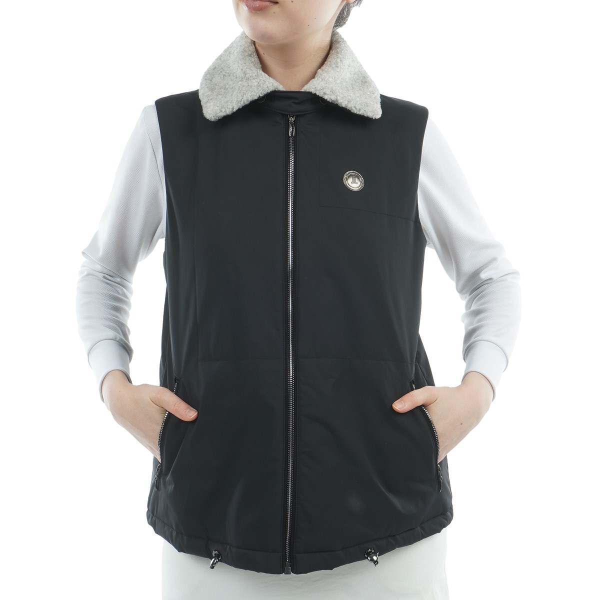 [2025NH~f] o X|[ LANVIN SPORT HEAT NAVI Xgb` 2WAY ȃAE^[xXg ubN 03 fB[X