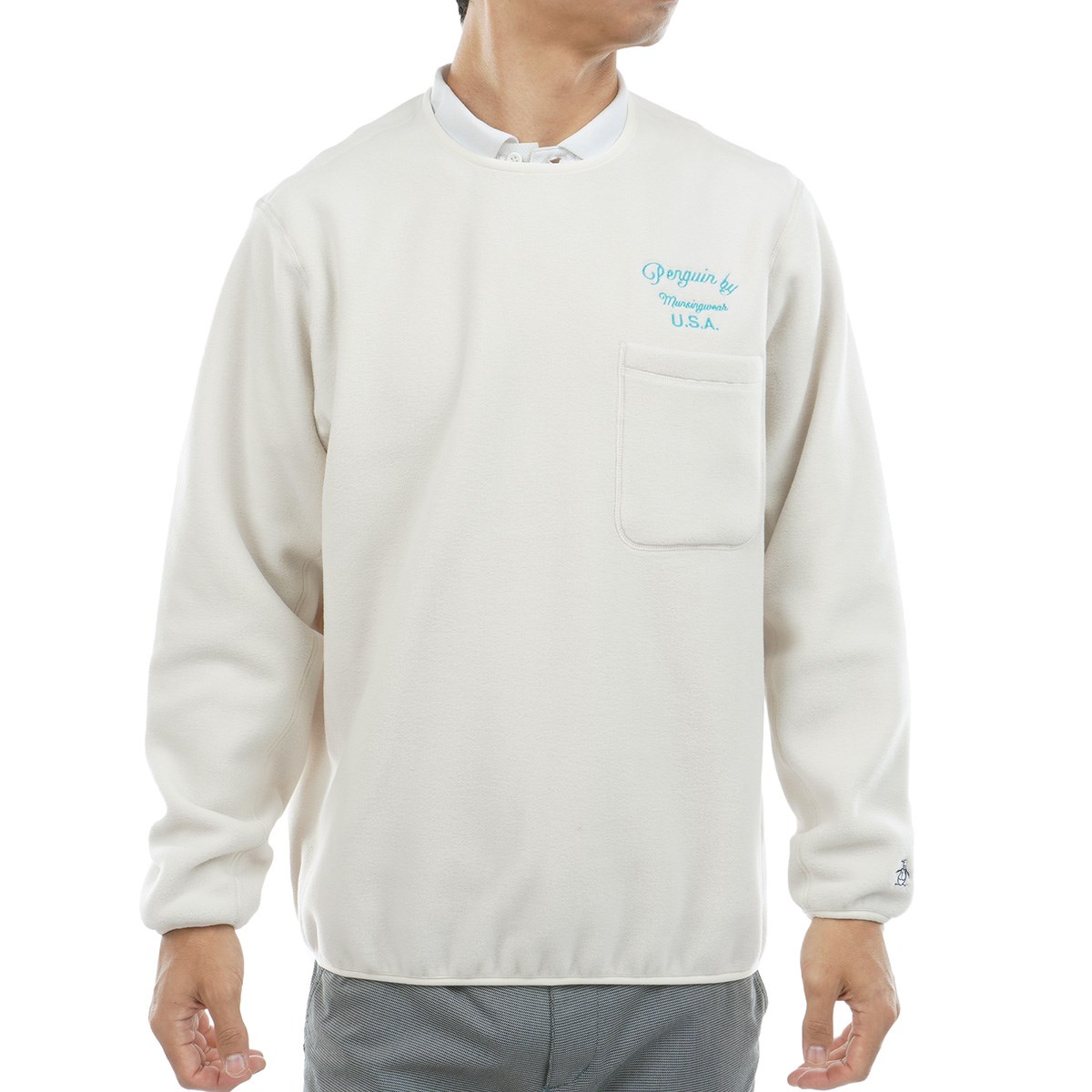 [2025�N�H�~���f��] �y���M�� �o�C �}���V���O�E�F�A Penguin by Munsingwear �t���[�X�N���[�l�b�N �v���I�[�o�[ �z���C�g 00 �����Y