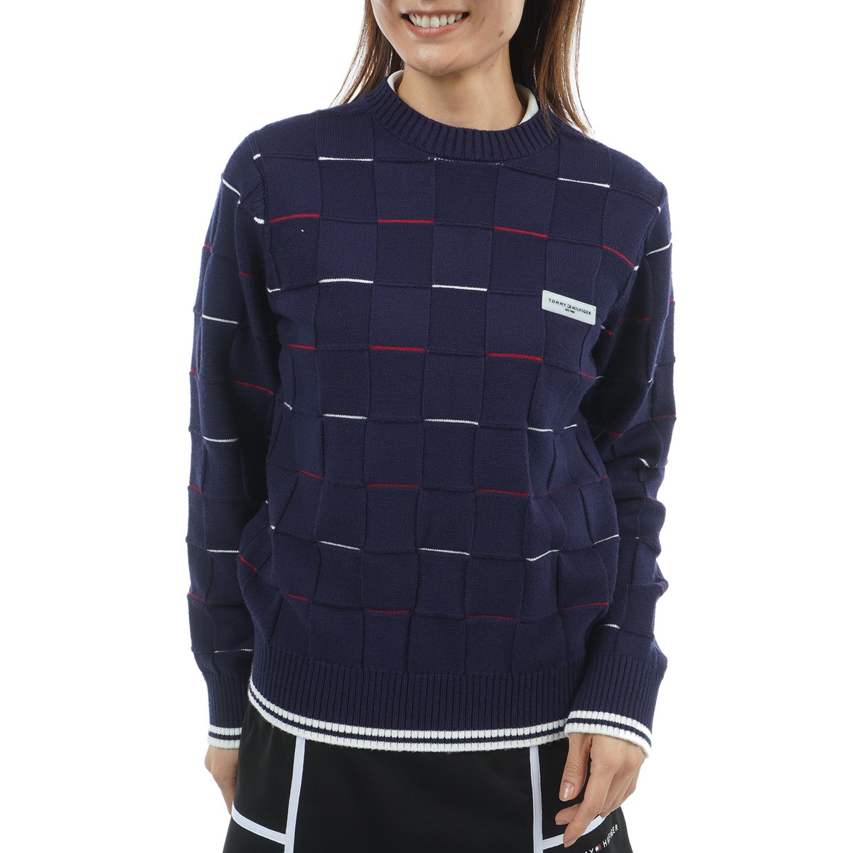 [2025NH~f] g~[ qtBK[ St TOMMY HILFIGER GOLF }V}^b` N[lbNZ[^[ lCr[ fB[X