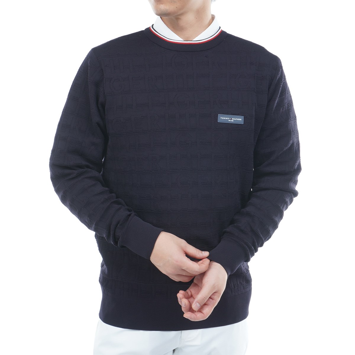 [2025NH~f] g~[ qtBK[ St TOMMY HILFIGER GOLF SWJ[h N[lbNZ[^[ lCr[ Y