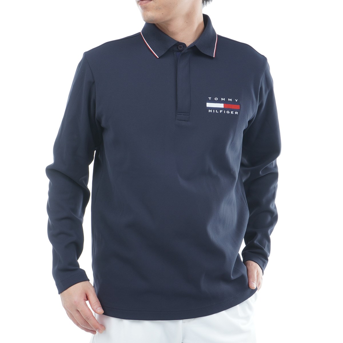 [2025NH~f] g~[ qtBK[ St TOMMY HILFIGER GOLF Xgb` N WbvAbv ܕt|Vc lCr[ Y