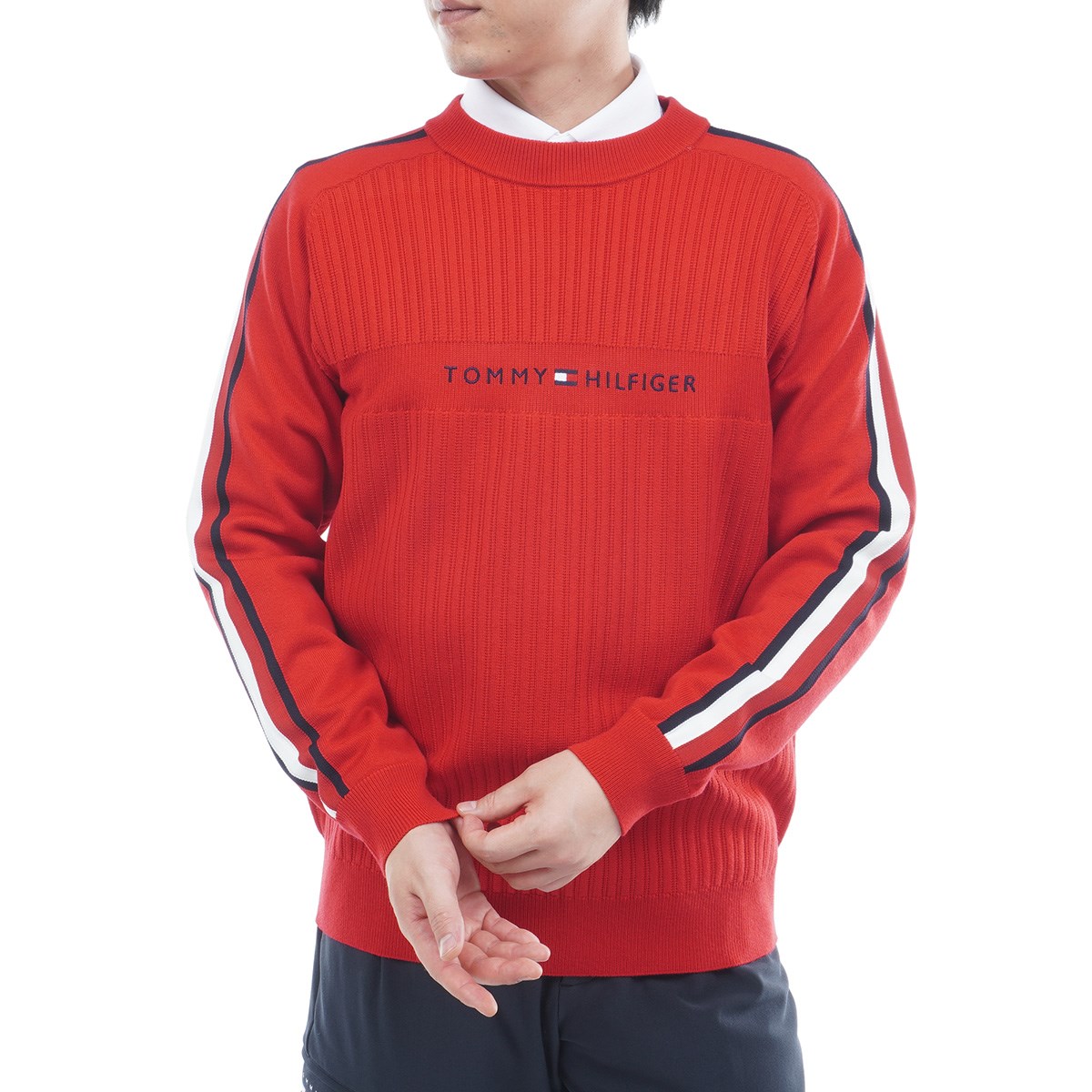 [2025NH~f] g~[ qtBK[ St TOMMY HILFIGER GOLF X|[cNVbN N[lbNZ[^[ bh Y