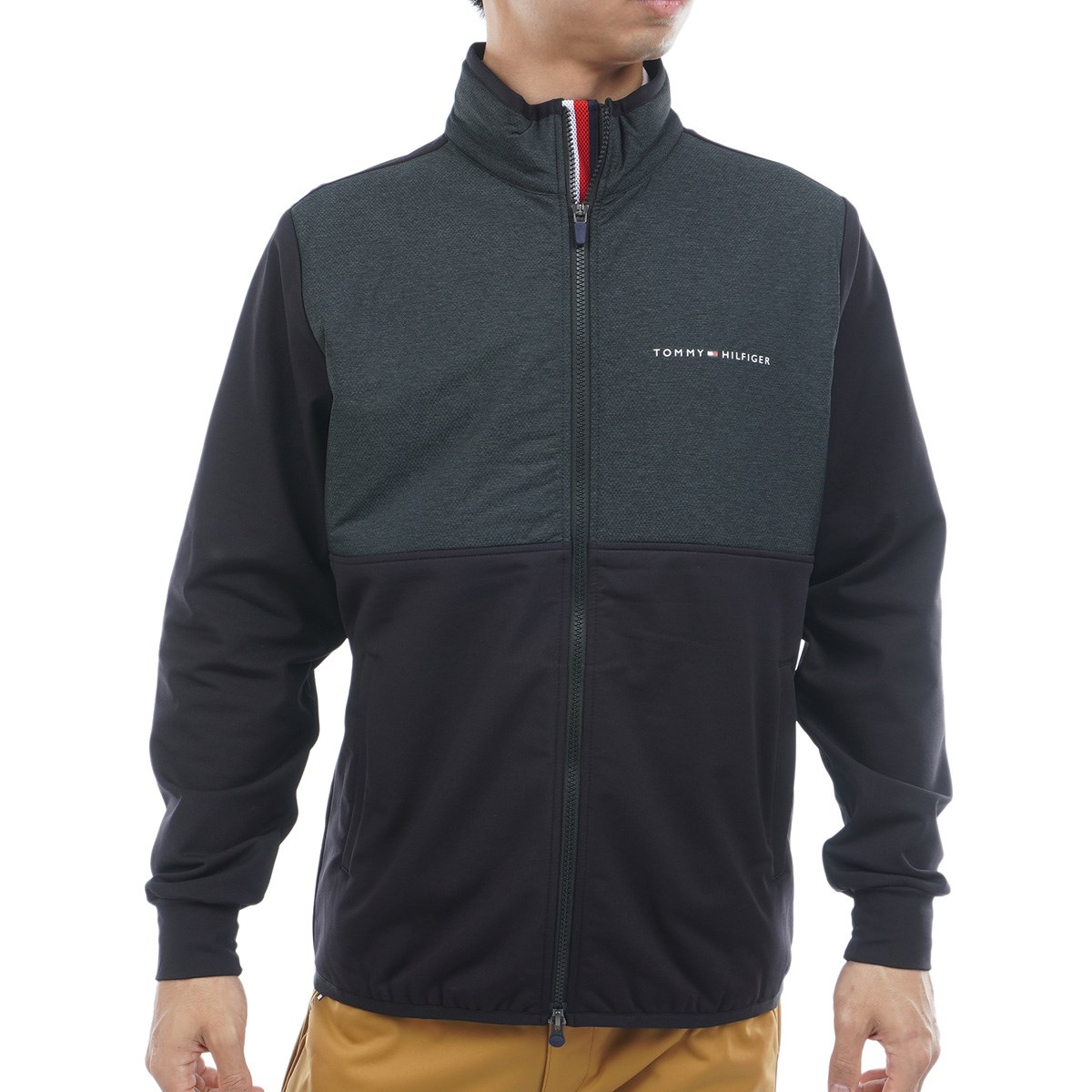 [2025NH~f] g~[ qtBK[ St TOMMY HILFIGER GOLF Xgb` N ANVv[c nCubhȃWPbg ubN Y