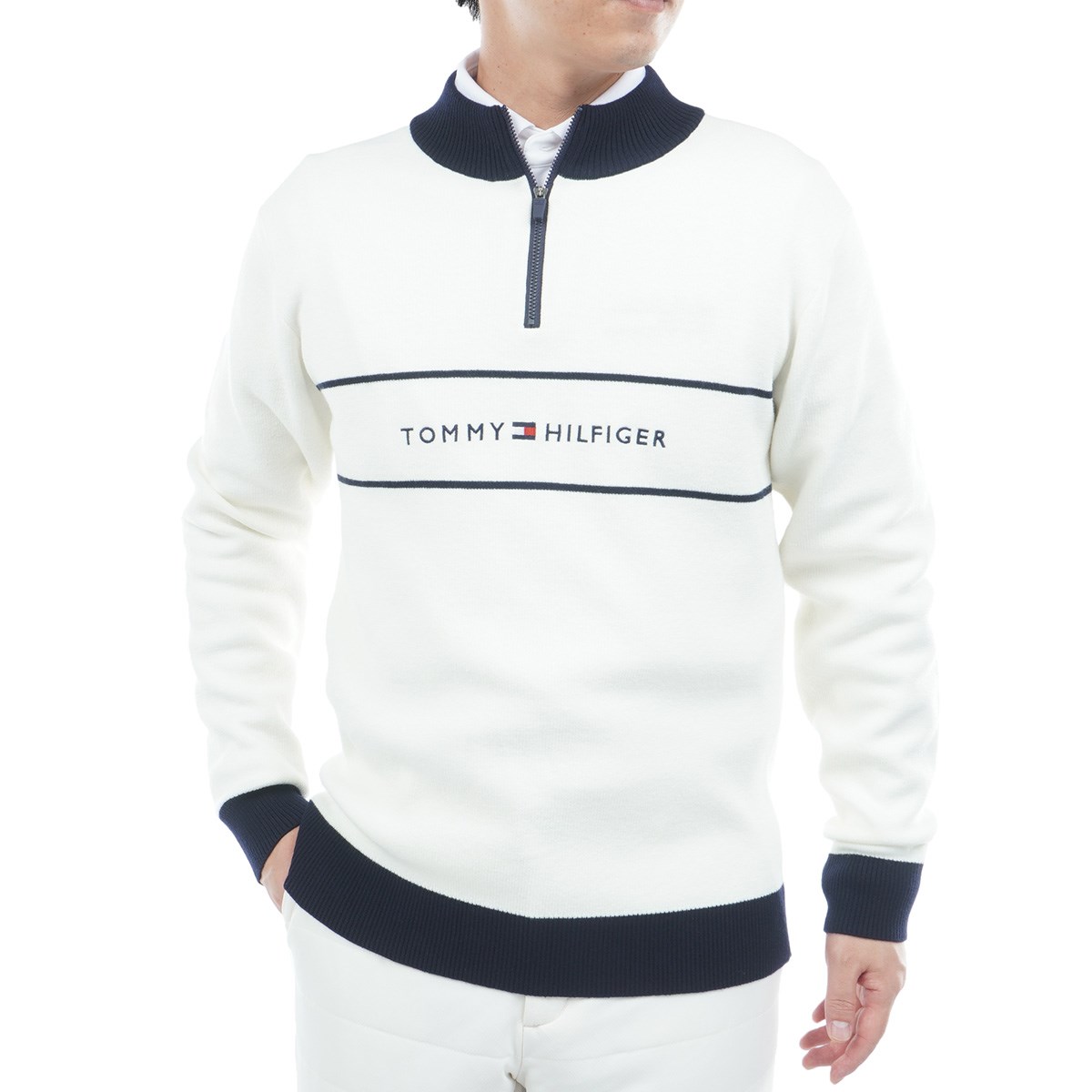[2025NH~f] g~[ qtBK[ St TOMMY HILFIGER GOLF tgS n[tWbvbNlbNZ[^[ zCg Y