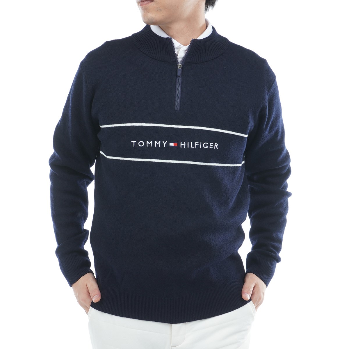 [2025NH~f] g~[ qtBK[ St TOMMY HILFIGER GOLF tgS n[tWbvbNlbNZ[^[ lCr[ Y