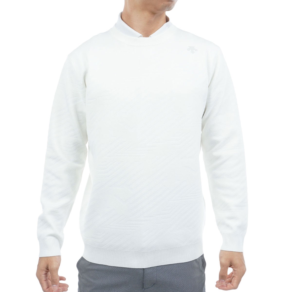 [2025NH~f] fTgSt DESCENTE GOLF WJ[hN[lbNZ[^[ zCg 00 Y