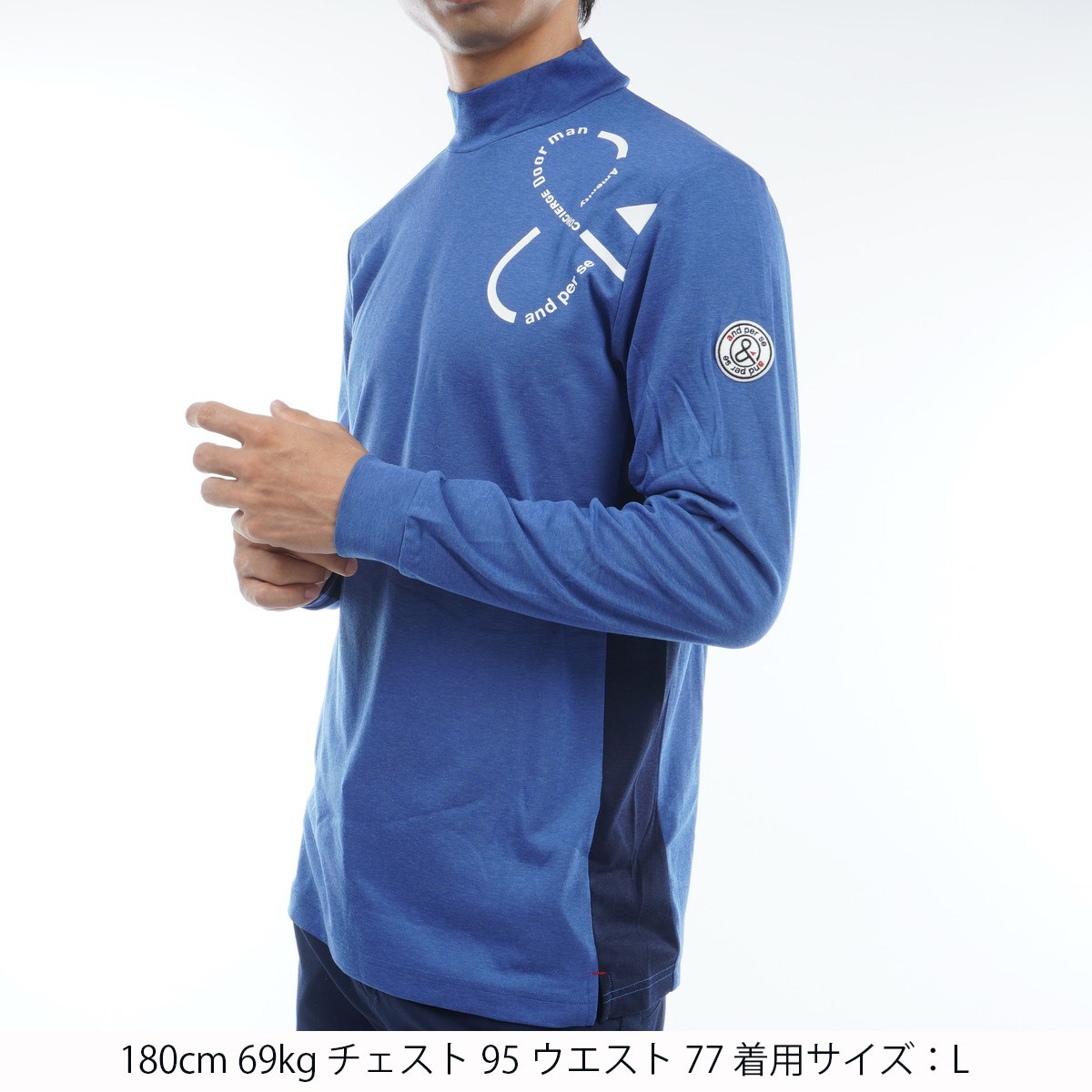 【新品】and per se ウールmixメリノ ストレッチ ハイネック長袖 and per se アンパスィ レディース ハイネック 長袖 シャツ