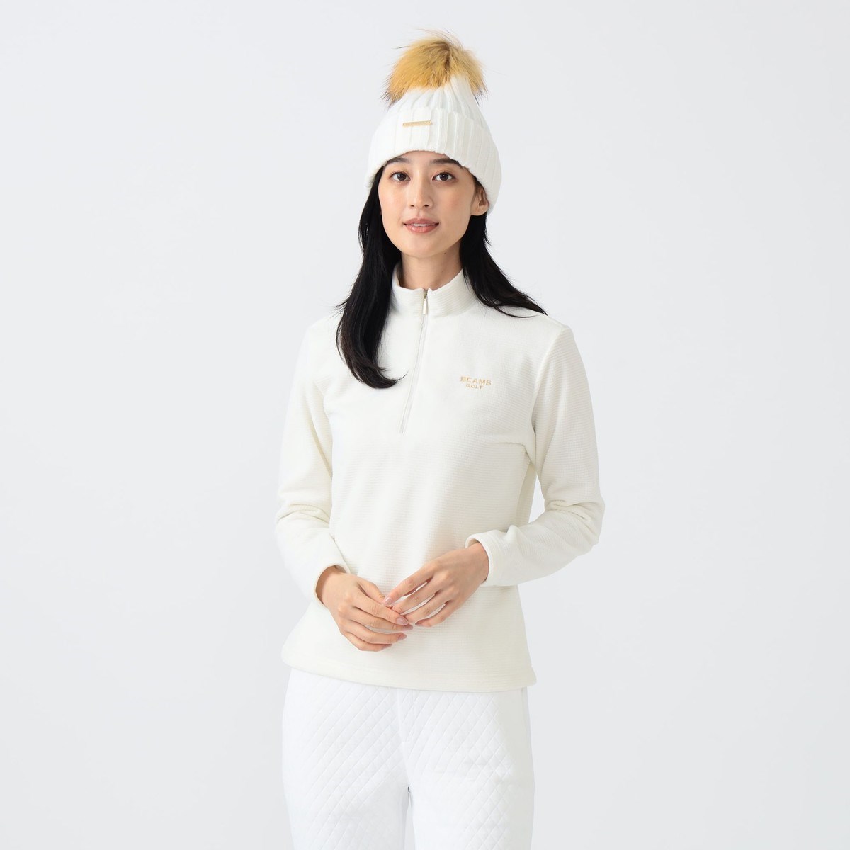 [2025NH~f] r[XSt BEAMS GOLF PURPLE LABEL PURPLE LABEL n[tWbv R[h OX[u bNlbNVc zCg 01 fB[X