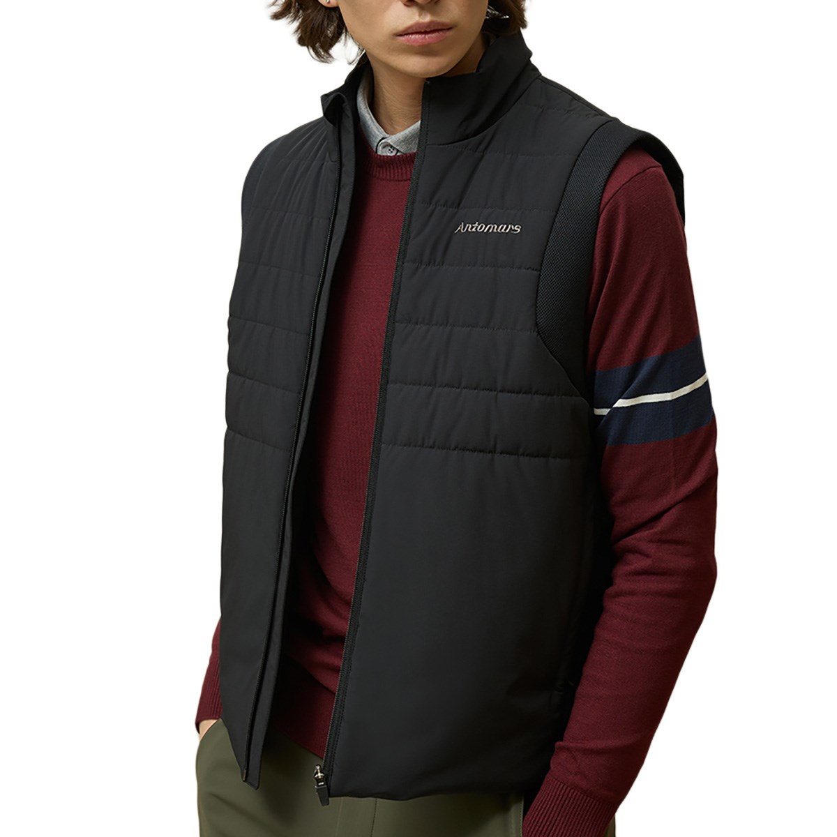 パーリーゲイツ 2way ダウンジャケット ベスト ゴルフ ブラック　メンズ 低価，新作 パーリーゲイツ 2way ダウンジャケット ベスト ゴルフ