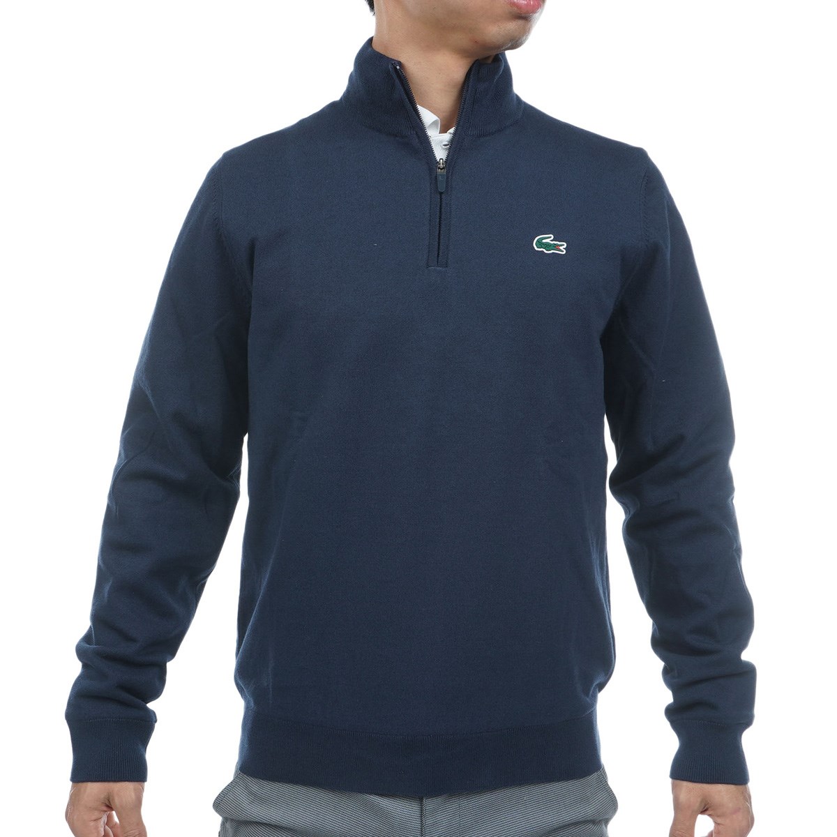 [30OFF ݌Ɍ̂i] RXe LACOSTE E[uh n[tWbvStZ[^[ lCr[ 166 Y