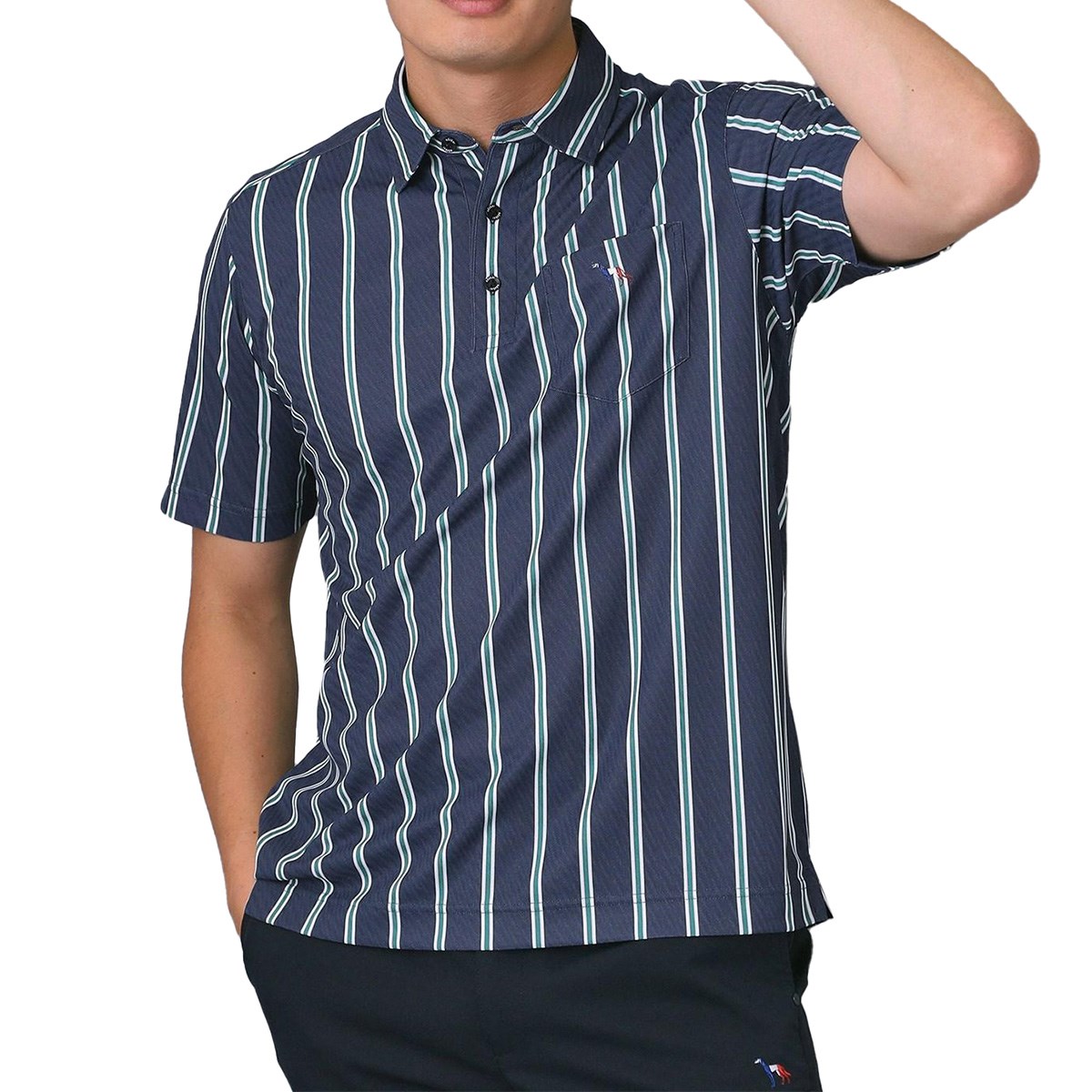 [2025�N�H�~���f��] �A�_�o�b�g�l�C�r�[ ADABAT NAVY �z������ UV�J�b�g ���C���V�����u���[�X�g���C�v�����|���V���c �l�C�r�[ 394 �����Y