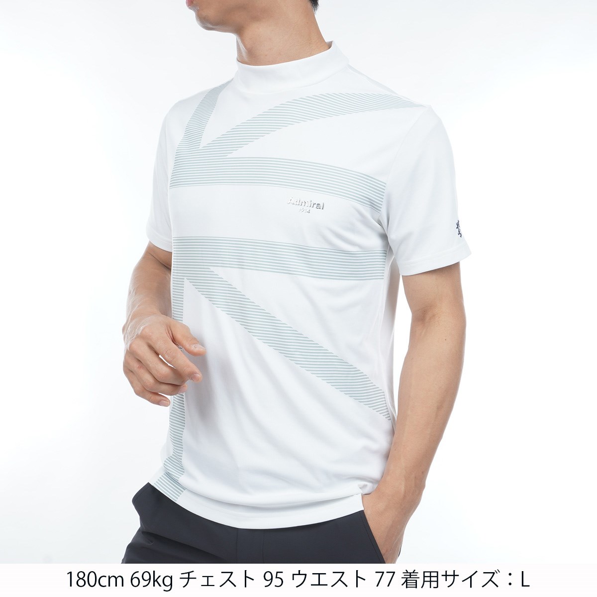 新品　Admiral ホワイト Tシャツ Mサイズ Admiral ホワイト Tシャツ Mサイズ 【公式通販】