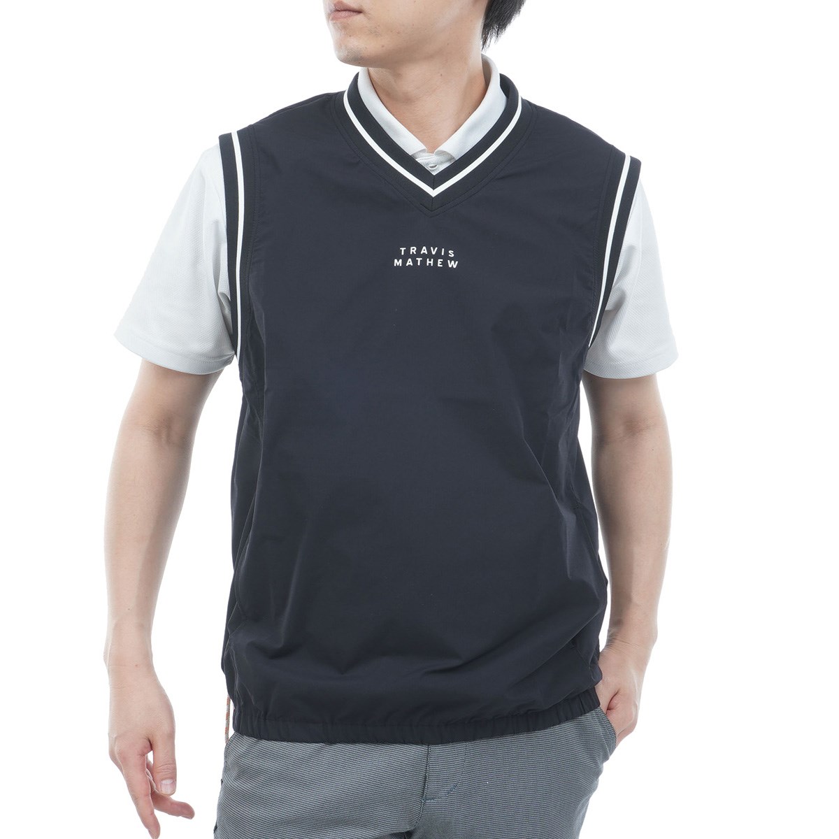 [2026�N�t�ă��f��] �g�����B�X�}�V���[ Travis Mathew �X�g���b�` V�l�b�N�o�b�N���[�U�[���S�x�X�g �u���b�N �����Y