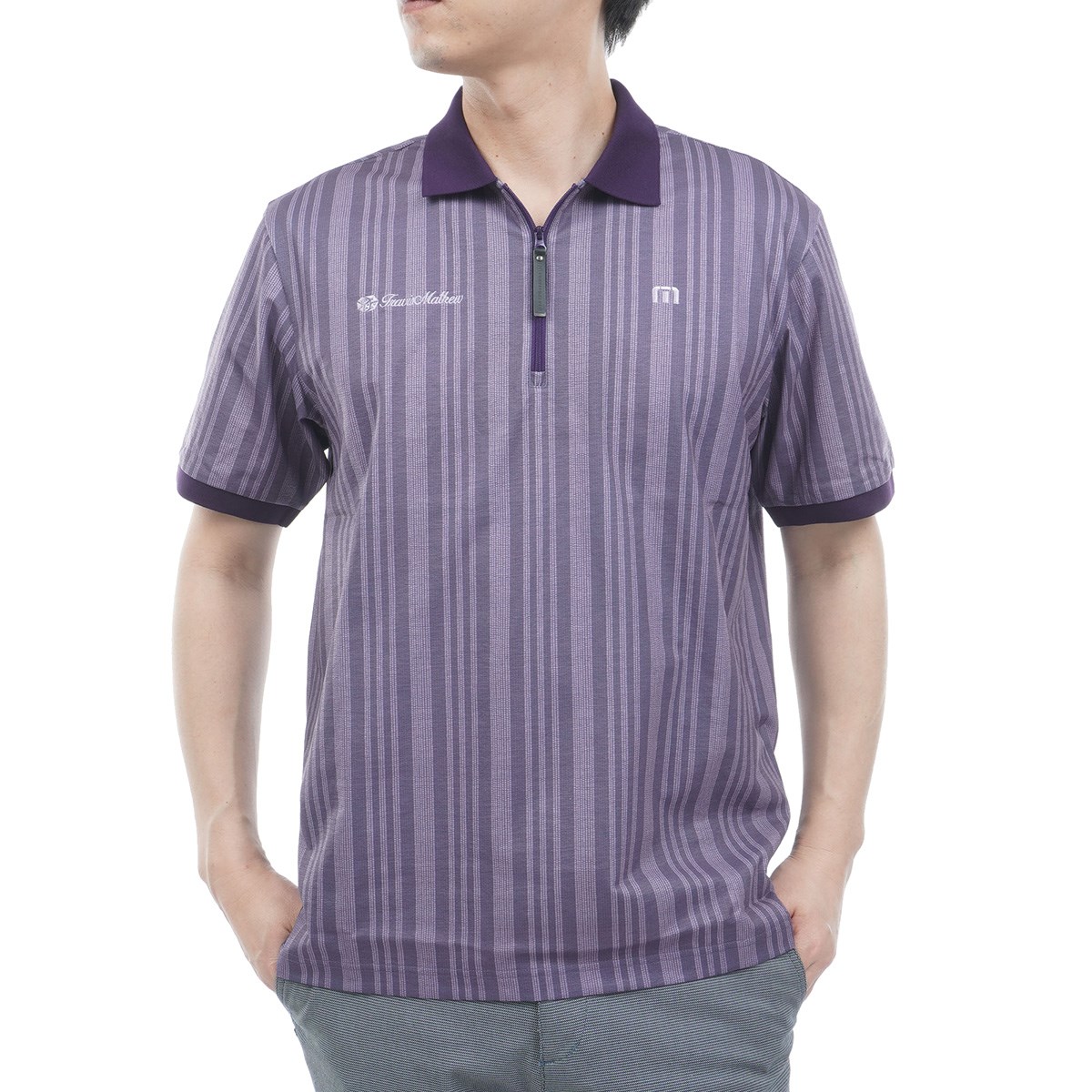 [2026�N�t�ă��f��] �g�����B�X�}�V���[ Travis Mathew �X�g���b�` �N�H�[�^�[�W�b�v�X�g���C�v�����|���V���c �p�[�v���x���x�b�g �����Y