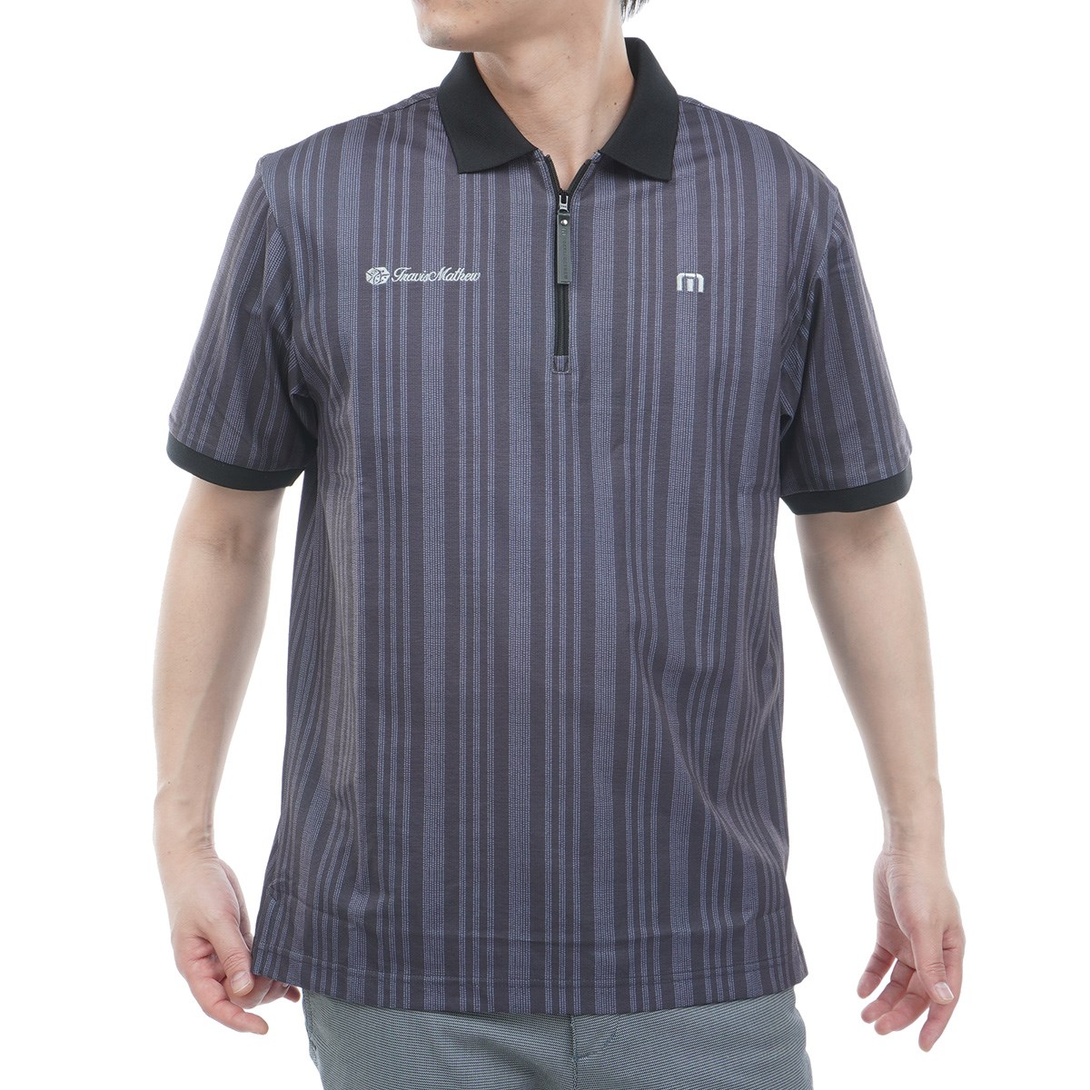 [2026�N�t�ă��f��] �g�����B�X�}�V���[ Travis Mathew �X�g���b�` �N�H�[�^�[�W�b�v�X�g���C�v�����|���V���c �u���b�N �����Y