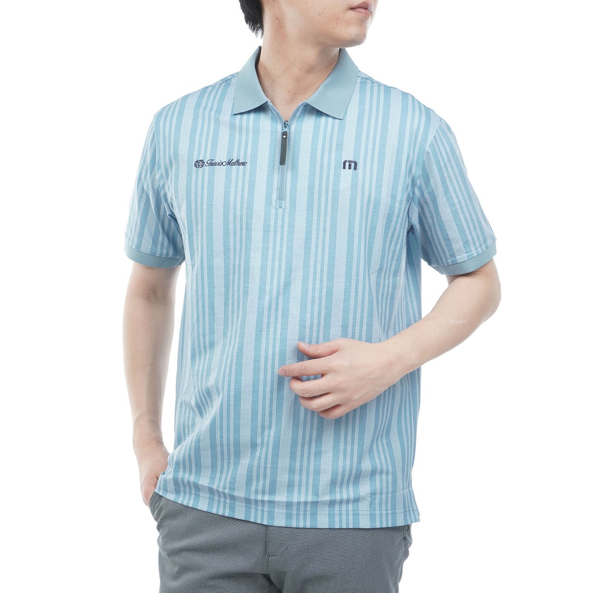 [2026�N�t�ă��f��] �g�����B�X�}�V���[ Travis Mathew �X�g���b�` �N�H�[�^�[�W�b�v�X�g���C�v�����|���V���c �A���i �����Y