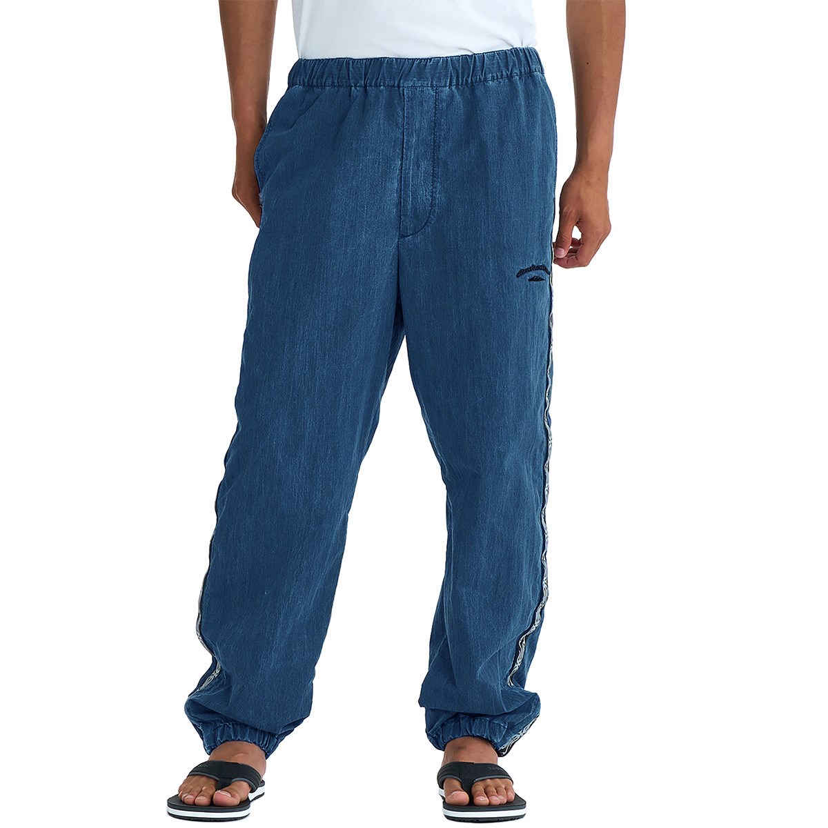 [2026�N�t�ă��f��] �N�C�b�N�V���o�[ QUIKSILVER SURF SK8 ���n �h���[�R�[�h�t�� �����O�p���c �C���f�B�S �����Y