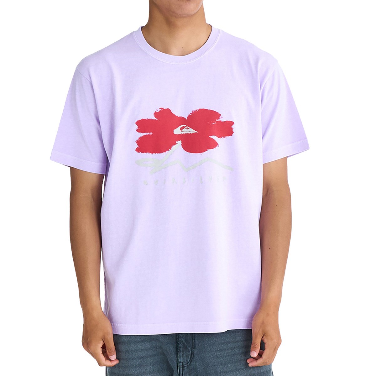 [2026�N�t�ă��f��] �N�C�b�N�V���o�[ QUIKSILVER PG STRUCTURED FLOWER ����T�V���c �p�[�v�� �����Y
