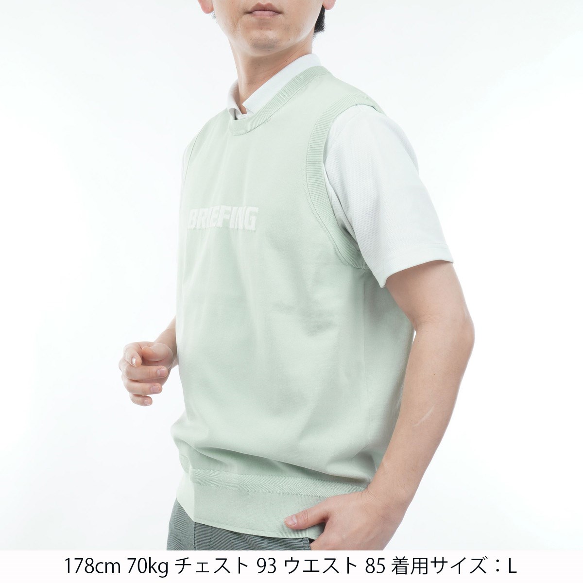 dショッピング |ブリーフィング BRIEFING WR クルーネックニットベスト