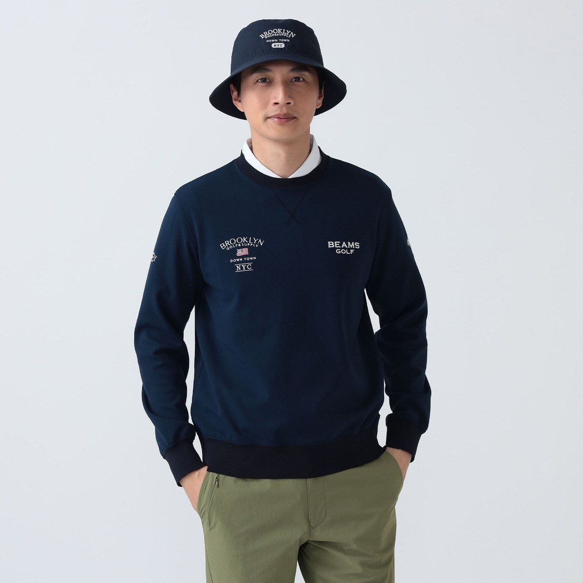 [2025�N�H�~���f��] �r�[���X�S���t BEAMS GOLF PURPLE LABEL PURPLE LABEL BROOKLYN ���S �v���I�[�o�[ �l�C�r�[ 79 �����Y