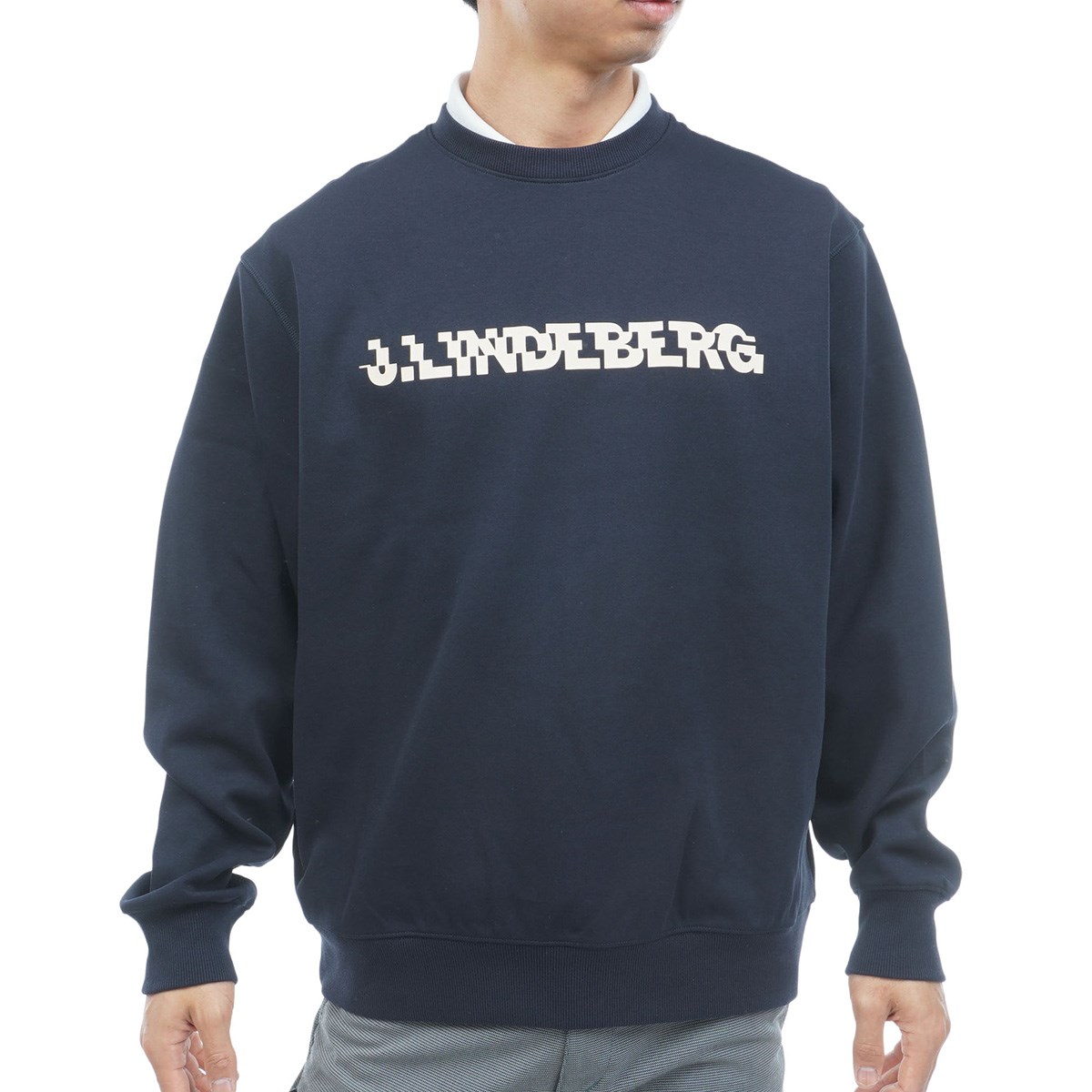 [2026�N�t�ă��f��] J.�����h�o�[�O J.LINDEBERG Club Printed �N���[�l�b�N�����g���[�i�[ �l�C�r�[ 098 �����Y