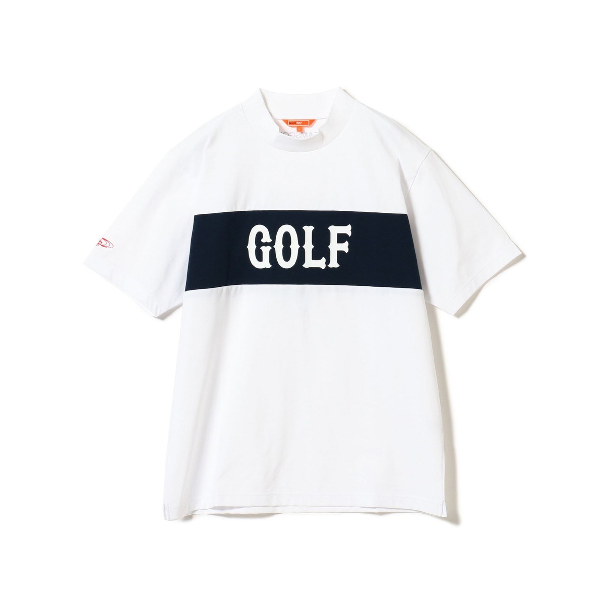 [2026�N�t�ă��f��] �r�[���X�S���t BEAMS GOLF ORANGE LABEL ORANGE LABEL �u���b�L���O ���S ���b�N�l�b�N�V���c(�z�������EUV�J�b�g) �z���C�g 01 �����Y
