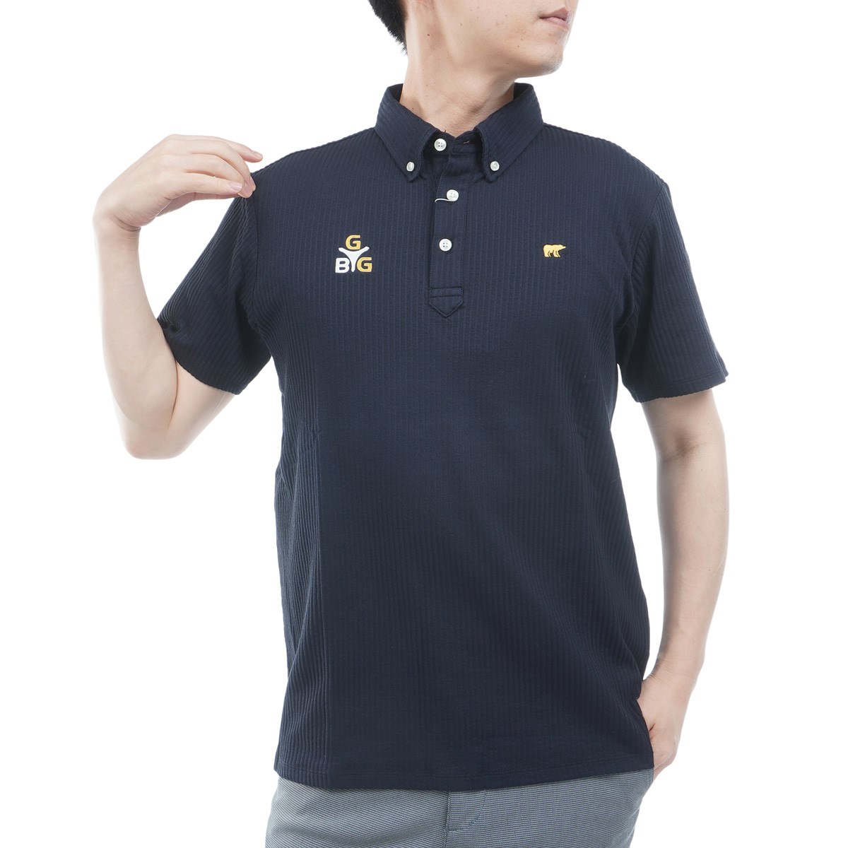 dショッピング |ゴールデンベア GB GOLF SPIKE 半袖ポロシャツ L