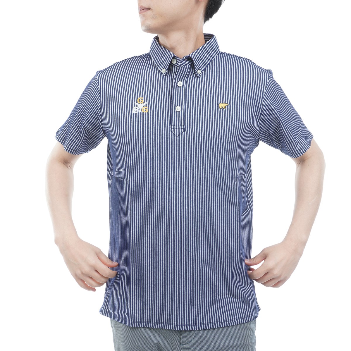dショッピング |ゴールデンベア GB GOLF SPIKE 半袖ポロシャツ L