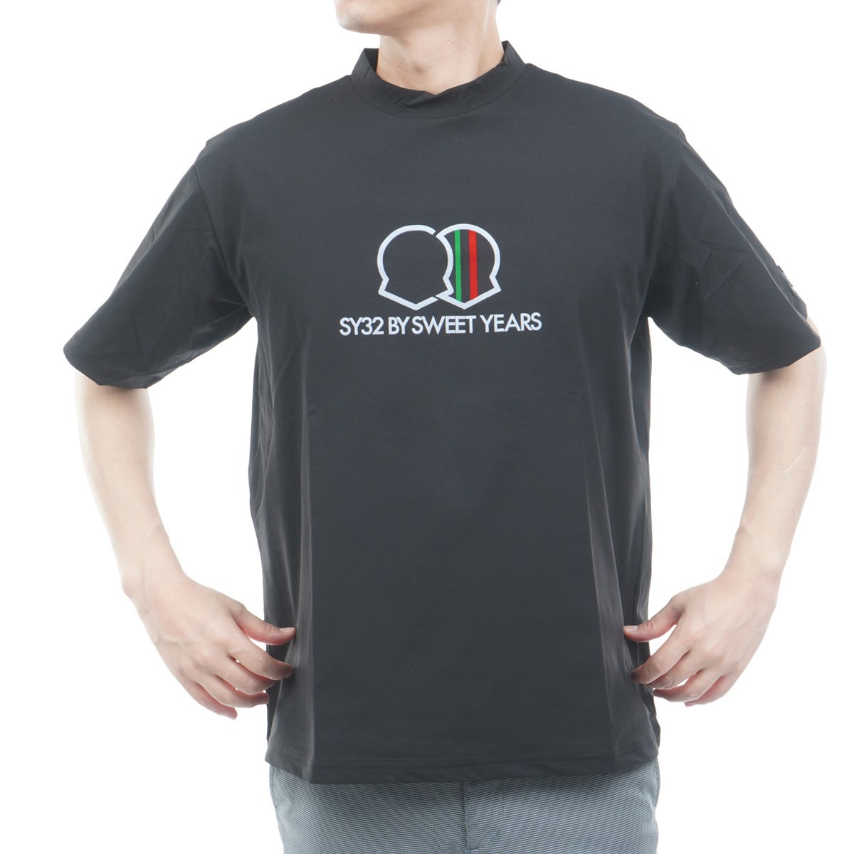 SY32 SWEET YEARS】モックネックシャツ XL ブラック 【公式 