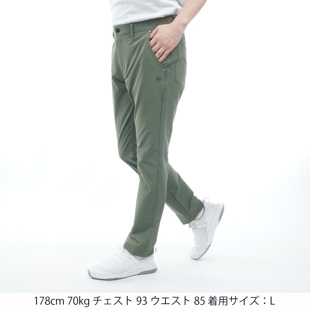 dショッピング |ピン PING 5ポケットストレートパンツ S カーキ 180