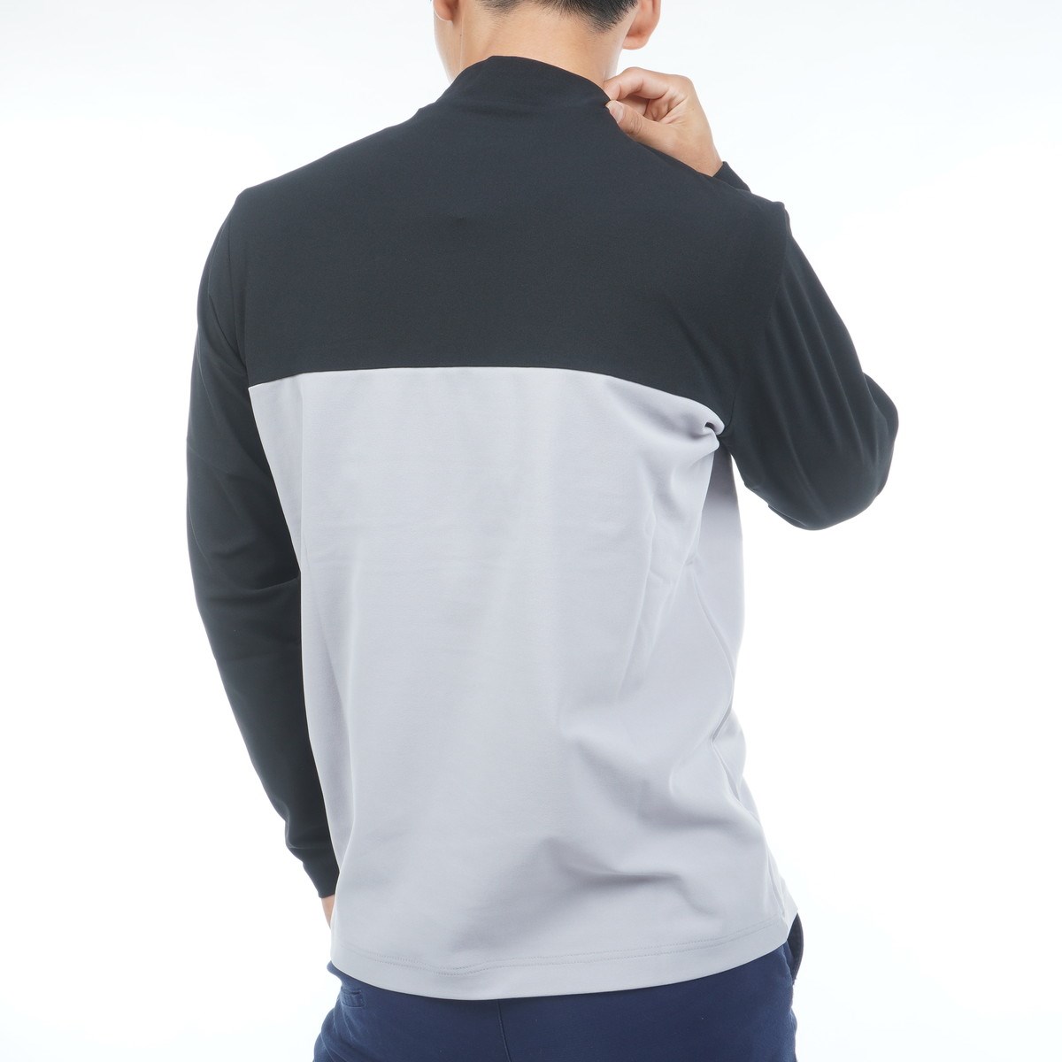 New balance　モックネック長袖ストレッチシャツ dショッピング |ニューバランス New Balance ストレッチ バックピケ